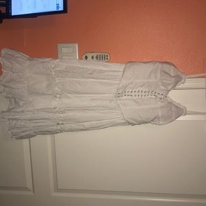 White bohemian/boho/hippie dress